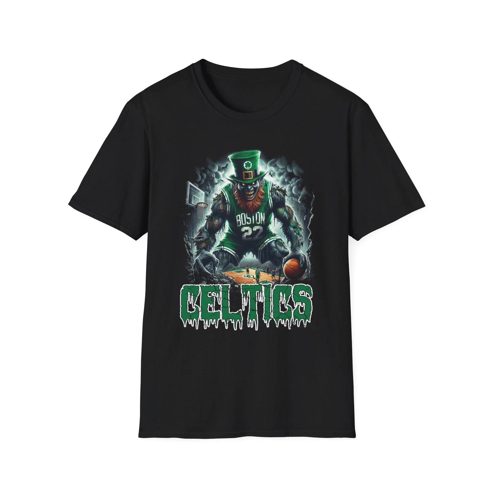 Celtic Nightmare - Boston Celtics Horror Mashup T-Shirt M