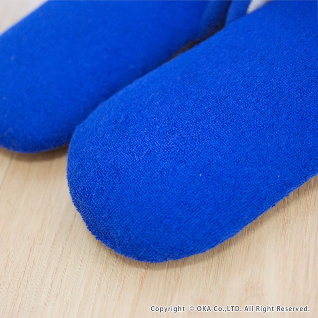 Papuče OKA Uchi Neko chodidlá približne 23 cm Modrá (Domáca mačka) (Sedí - 24cm), (Prateľný, Štýlový, Vnútorný, Hosťovský, Toaleta, Pánsky, Dámsky, Roztomilý, Mačka)
