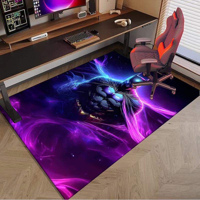 1PC Dark Knight Rising Rug Game Carpet, Floor Mat for Bedroom Living Room Entryway Rug, Home Decor Idea Gift for Christmas Birthday