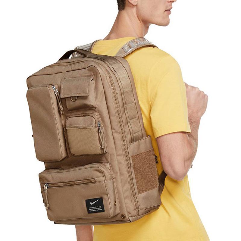 Nike Polyester Backpack Regular Unisex Brown Casual CK2656-208