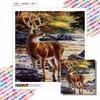 New Arrival 5D DIY Full Circle Diamond Painting "Elk" Embroidery Cross Stitch Home Decor Gift