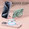Magnetic Liduid Silicone Stand Phone Case For For Iphone 17 Air 11 12 13 1 14 16 Pro Max Plus  Ring Holder Protector Cover