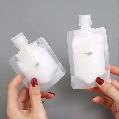 5/10 stuks Herbruikbare 50ml Reislíquid Flesjes, Lekvrij & Flexibel Siliconen voor Shampoo, Lotion, Ruimtebesparend, Makkelijk Vullen