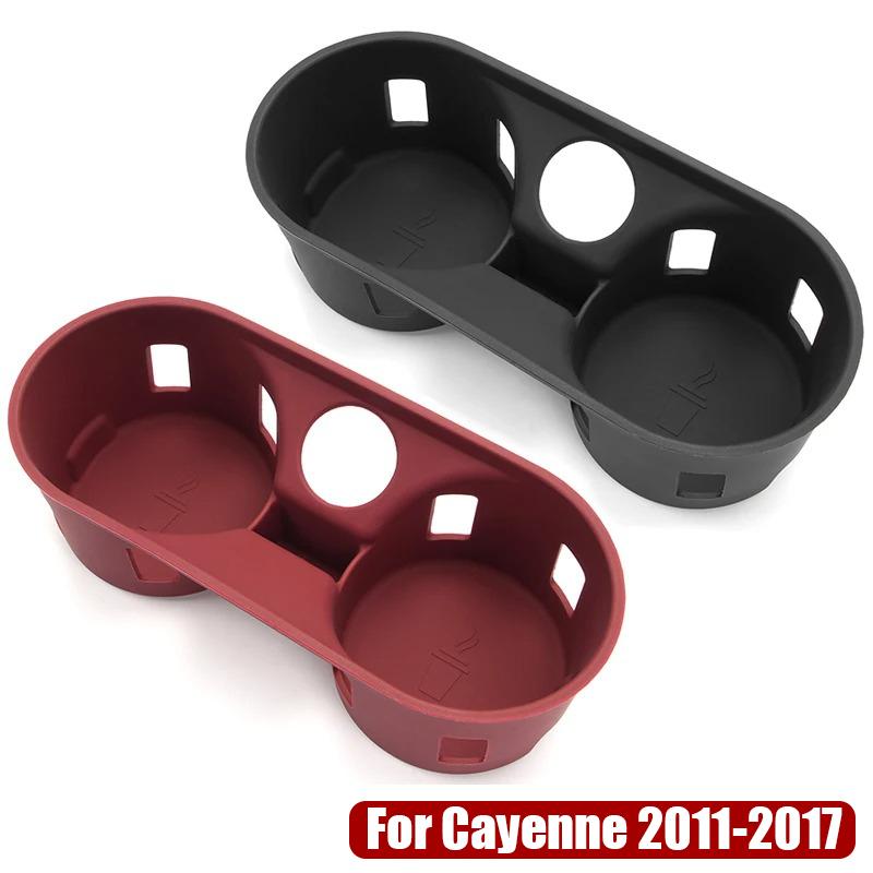 For Porsche Cayenne 958 2011 2012 2013 2014 2015 2016 2017 Silicone Car Cup Holder Insert Coaster Drink Organizer Accessories