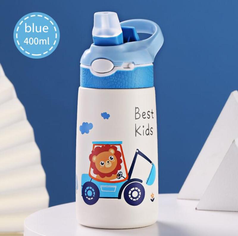 Classic Style 400ML Children Water Bottle Kids Thermos Mug Duck Billed Straw 316 Stainless Steel Vacuum Flasks Tumbler Cup