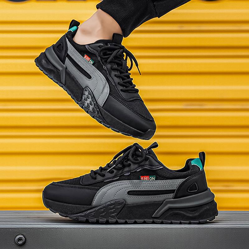 New Men'S Spring Fashion Trend Sports Shoes Anti Slip And Wear-Resistant Casual Shoes Daily Commuting And Leisure Shoes
