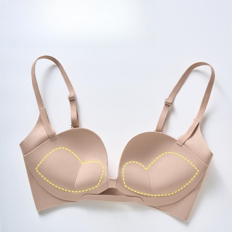 Seamless Bra for Women Gathering and Lifting Invisible Bra Comfortable U-shaped Back Bra Vest