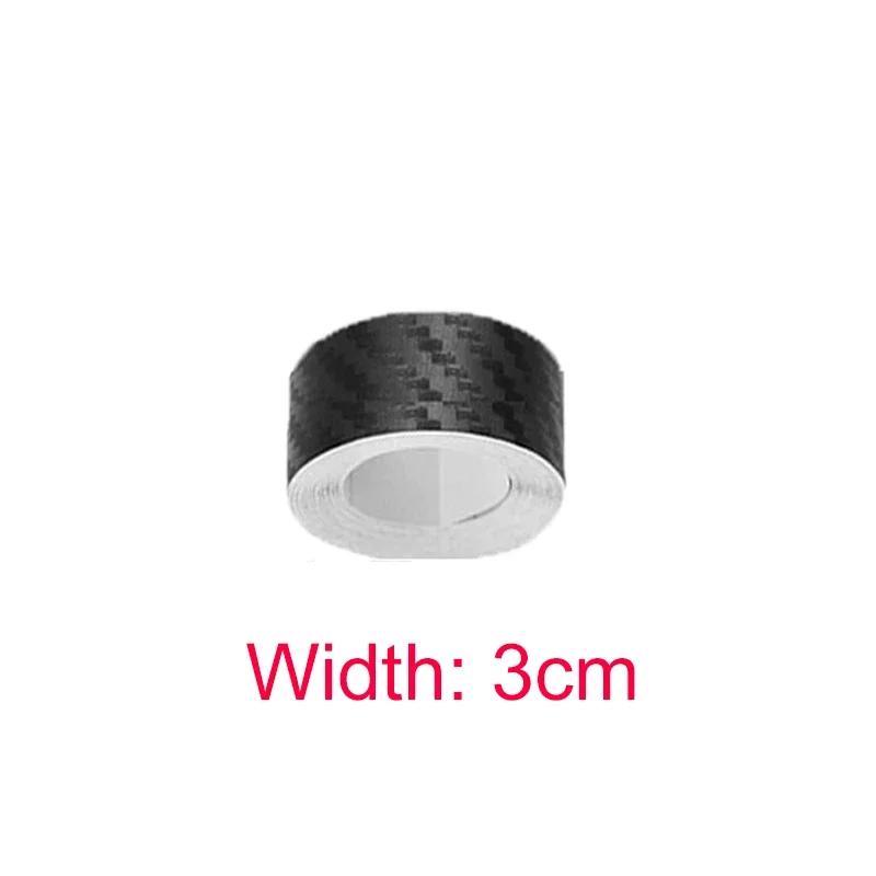 3/5/10M Carbon Fiber Car Stickers Auto Door Threshold Trunk Protective Strip Anti Scratch Tape Waterproof Decal Auto Accessories