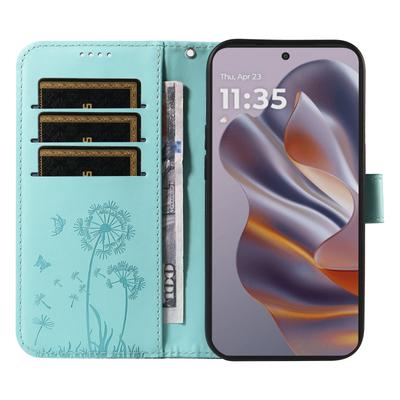 For Motorola Edge 60 Neo 5G/Edge 50 Neo 5G/S50 5G/ThinkPhone 25 5G Leather Case Wallet Phone Cover Dandelion Imprint