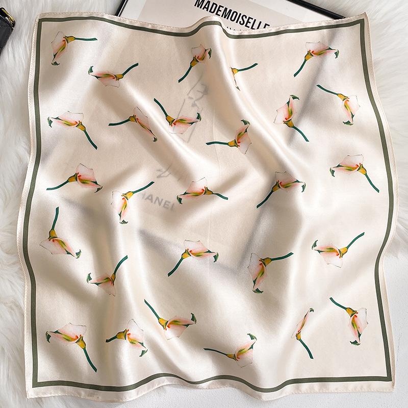 100% Natural Silk Scarf Women Luxury High Quality Headband Square Foulard Female Neckerchief Shawl Wraps Hijab Bandana Scarves