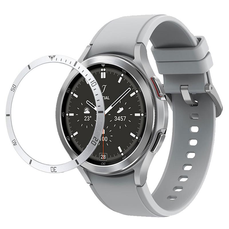 For Samsung Galaxy Watch7/Watch6/Watch5/Watch4/40mm Watch Bezel Ring Zinc Alloy Dial Bezel Adhesive Frame Ring Cover