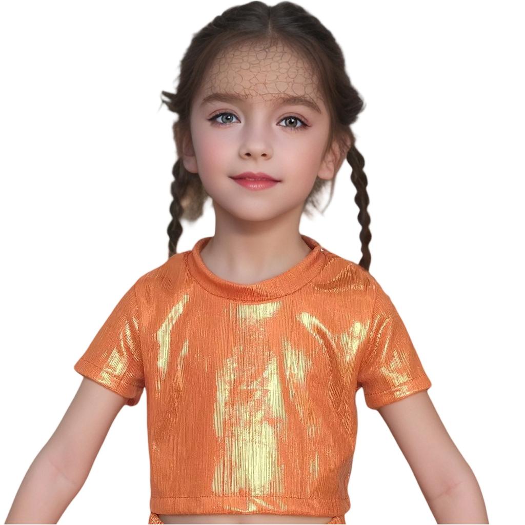 Hip Hop Tanz T-Shirt für Kinder - Lockeres Oberteil mit kurzen Ärmeln
