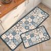PVC Leather Non-slip Floor Mat, Colorful Carpet, Oil-proof Rug, Long Strip, Home Decoration, American Carpet, Kitchen