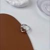 Trendy Heart Shaped Copper Ring For Women Adjustable Open Design Elegant Fashion Accessory