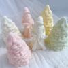 Top Quality Santa Claus Christmas Tree Candle Molds Dinner Cake Silicone Mold Soy Wax Silicone Mould Christmas Home Resin Decor