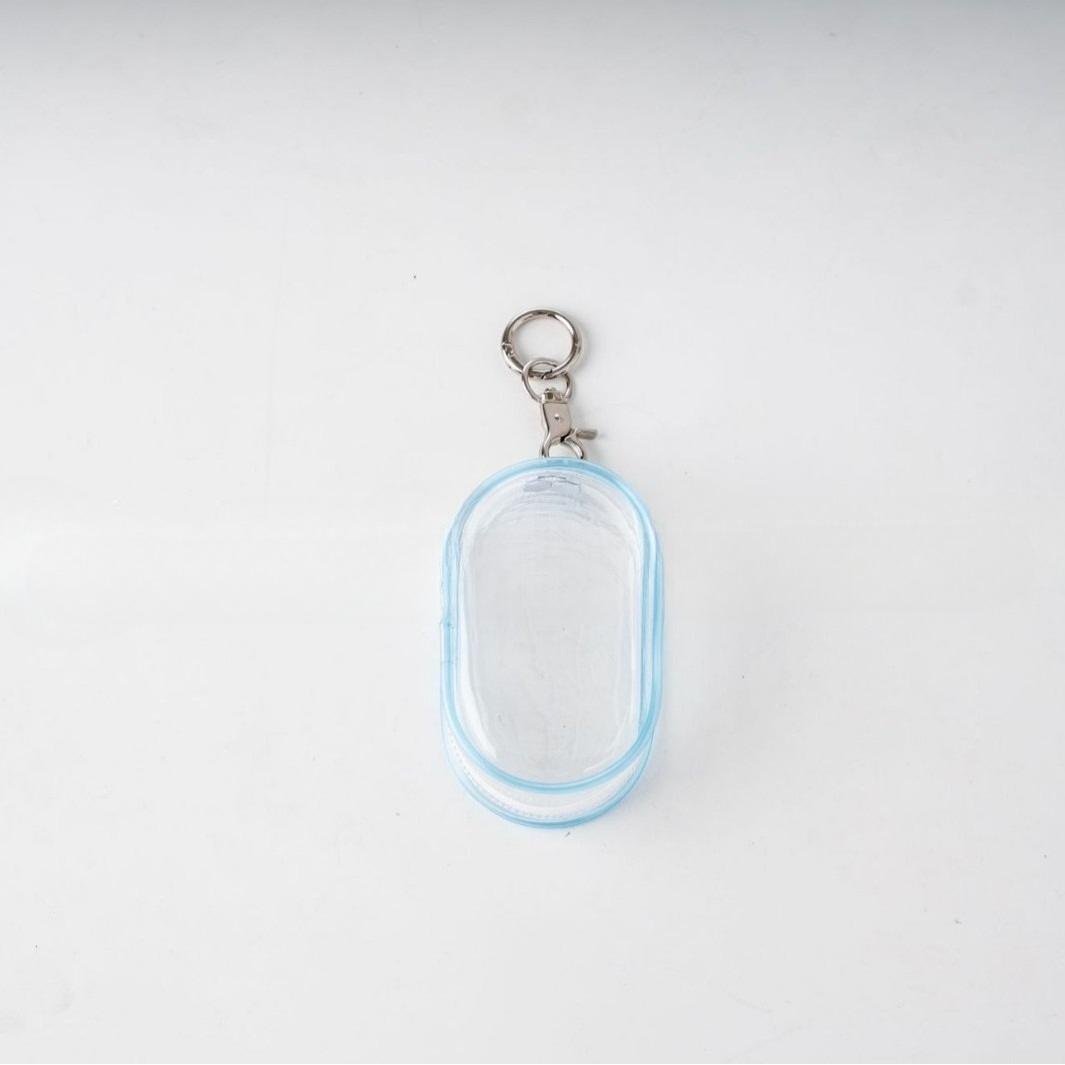 

Jewelry Organizer Transparent Storage Box Data Line Bag Storage Case Thicken Wallet Cute Doll Bag Organization синий