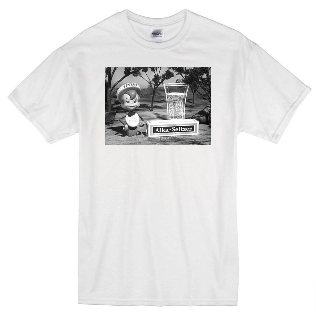 SPEEDY ALKA SELTZER RETRO 1958 TV COMMERCIAL WHITE T-shirt L