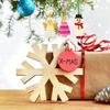 Festival Craft Buttons Santa Snowman Angelic Christmas Tree Decorations Plastic Materials Portable Handmade Projects