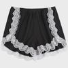 Women's Summer Lace Trim Anti-Exposure Ice Silk Safety Shorts
