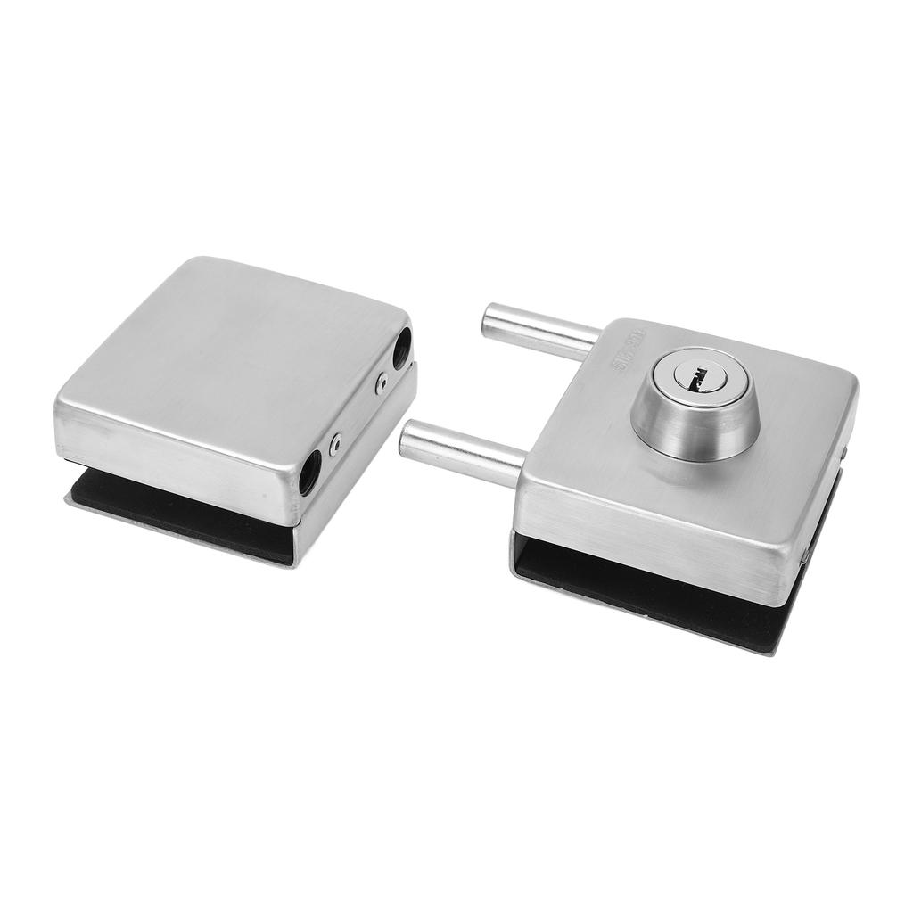 2PCS Push Sliding Gate Lock Corrosion Resistant Antioxidant Stainless Steel Frameless Glass Door