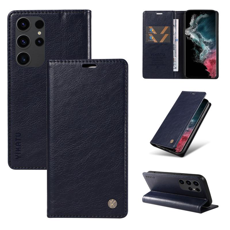 Wallet Flip Leather Phone Case for Samsung Galaxy S24 Plus S23 S22 S21 FE Note 20 Ultra A24 A33 A73 A34 A54 A14 A05 Holder Cover