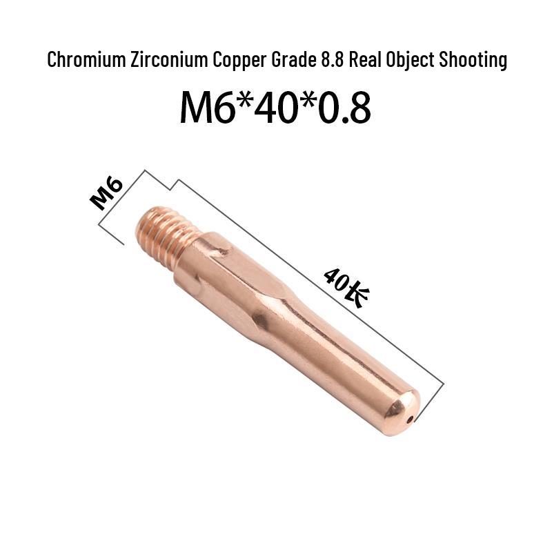 MIG Welder Contact Tip for Gas Shielded CO2 Gun - 0.8/1.0/1.2 Feed Wire