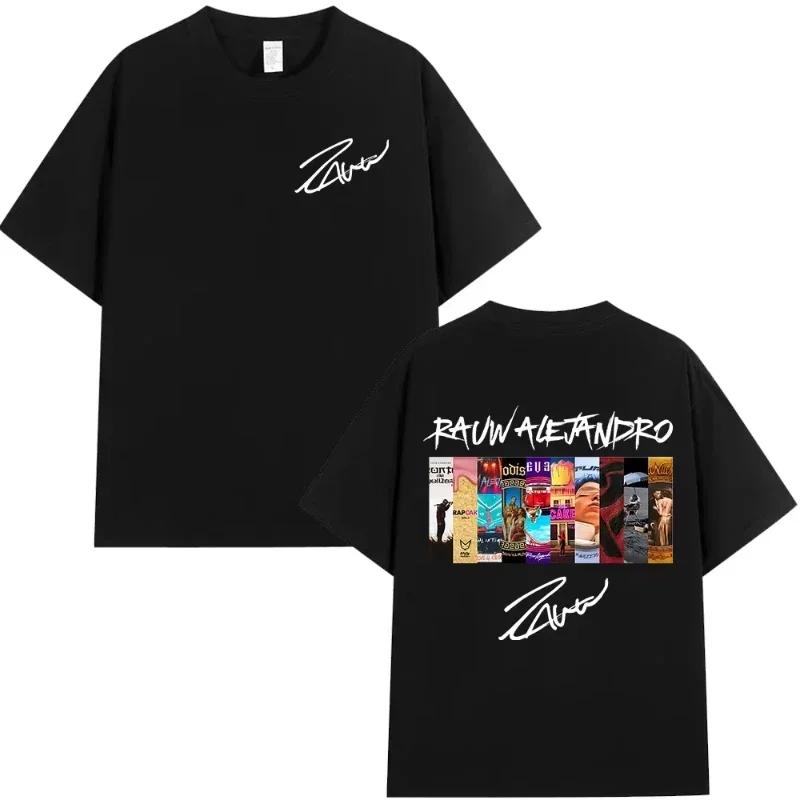 Singer Rauw Alejandro Cosa Nuestra Tshirt Unisexs Wounisex Vintage Fashion Short Sleeve Tshirt Casual Oversized Tshirts