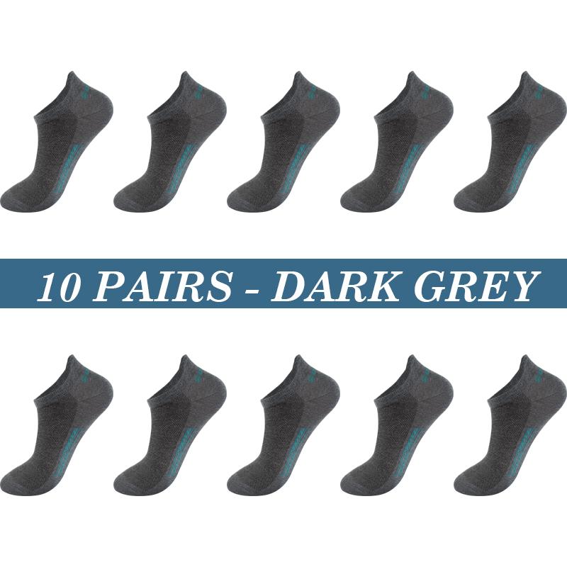 High Quality 10 Pairs Men Socks Breathable Cotton Summer Sports Boat Sock Mesh Casual Athletic Thin Cut Short Sokken Plus Size 37-48