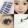 Simulation False Eyelashes Comic Elf Self Adhesive Individual Cluster Reusable Segmented Winged Thick Lash Extension 12Mm
