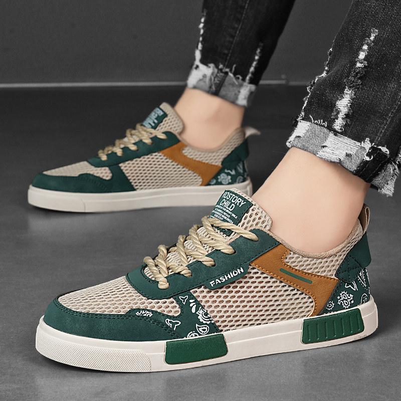 2025 Moda Estiva Scarpe da Uomo Taglie Grandi 39-47 Traforate Designer Scarpe da Skateboard per Uomo Scarpe Vulcanizzate zapatos para hombre