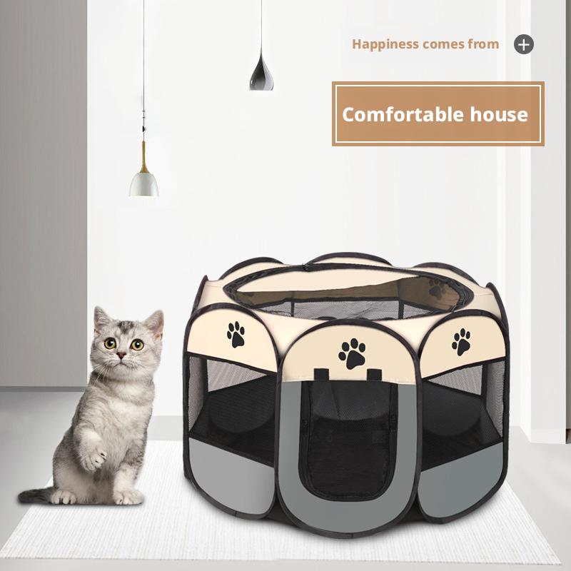Pet Fence Pet Tent Oxford Buenclaw Foldable Dog Cage Dog Cat Delivery Room Kennel Cat Nest