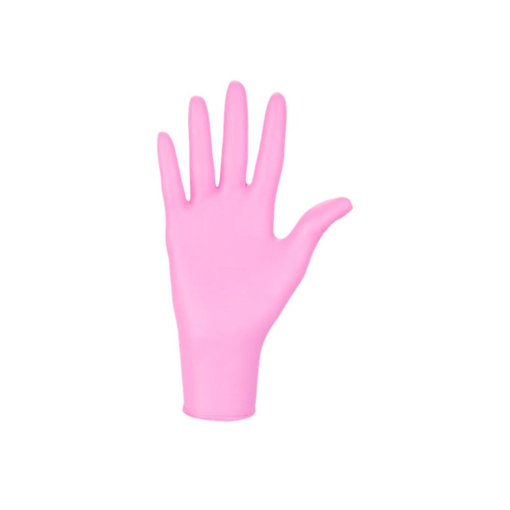 Nitrile Gloves Pink Mercator Nitrylex Pink 100 Pieces Carton 10 Pack