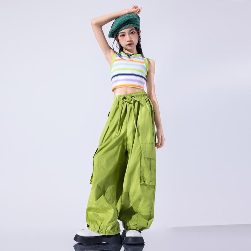 Costum de dans jazz la modă pentru fete pentru spectacole de vară