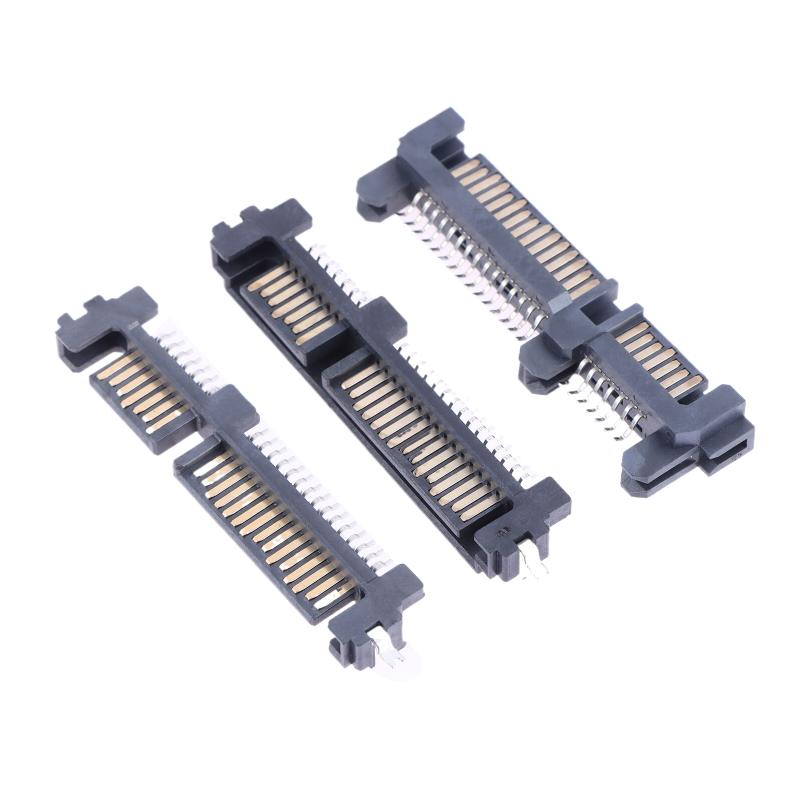 5 Adet Sata Arayüz Soketi Ssd Katı Hal Sürücü Yuvası 7+15P 22Pin Erkek Konnektör Yuvası Batık Plaka Yama Tipi Konnektör Portu