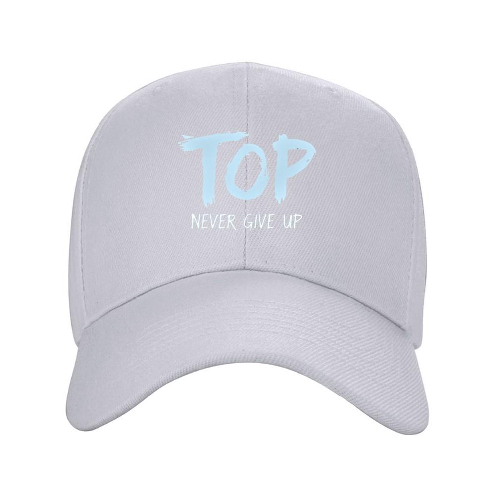 TOP Gib Niemals Auf Baseballkappe Lässig Polyester Verstellbar Outdoor Sportkappe für Unisex Erwachsene