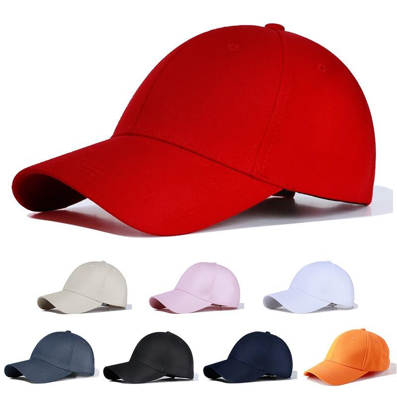 Solid color beef tendon lining pure cotton cap mesh cap sunscreen hat sunshade baseball cap men's and women's advertising caps can add LOGO