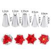 Leaf Torch Russian Tulip Icing Piping Nozzles Cream Tips Stainless Steel Pastry Nozzles Confectionery Tool Baking Pastry Bag