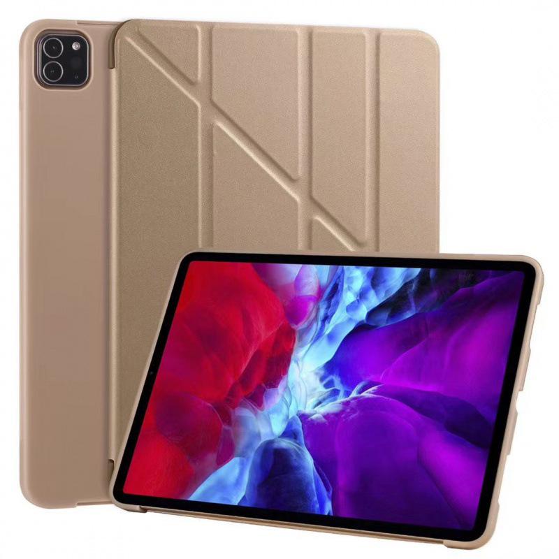 Silicone Full Coverage Foldable Soft Shell Case for iPad 9.7, 10, 10.2, Air 4 10.9, and Pro 11