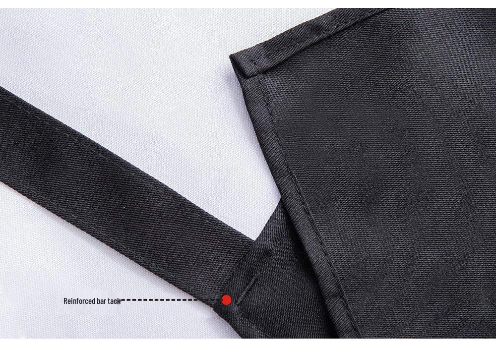 Extra Long Waterproof Oil-Proof Polyester-Cotton Apron with Adjustable Halter