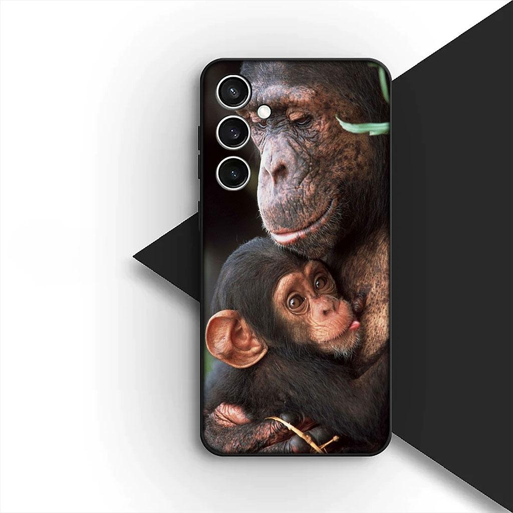 Casing Phone Cover for Samsung Galaxy S25 S24 S23 FE Ultra Plus S7 Edge S25+ S23+ A56 5G Case Monkey Gorilla Ape Baby Animal