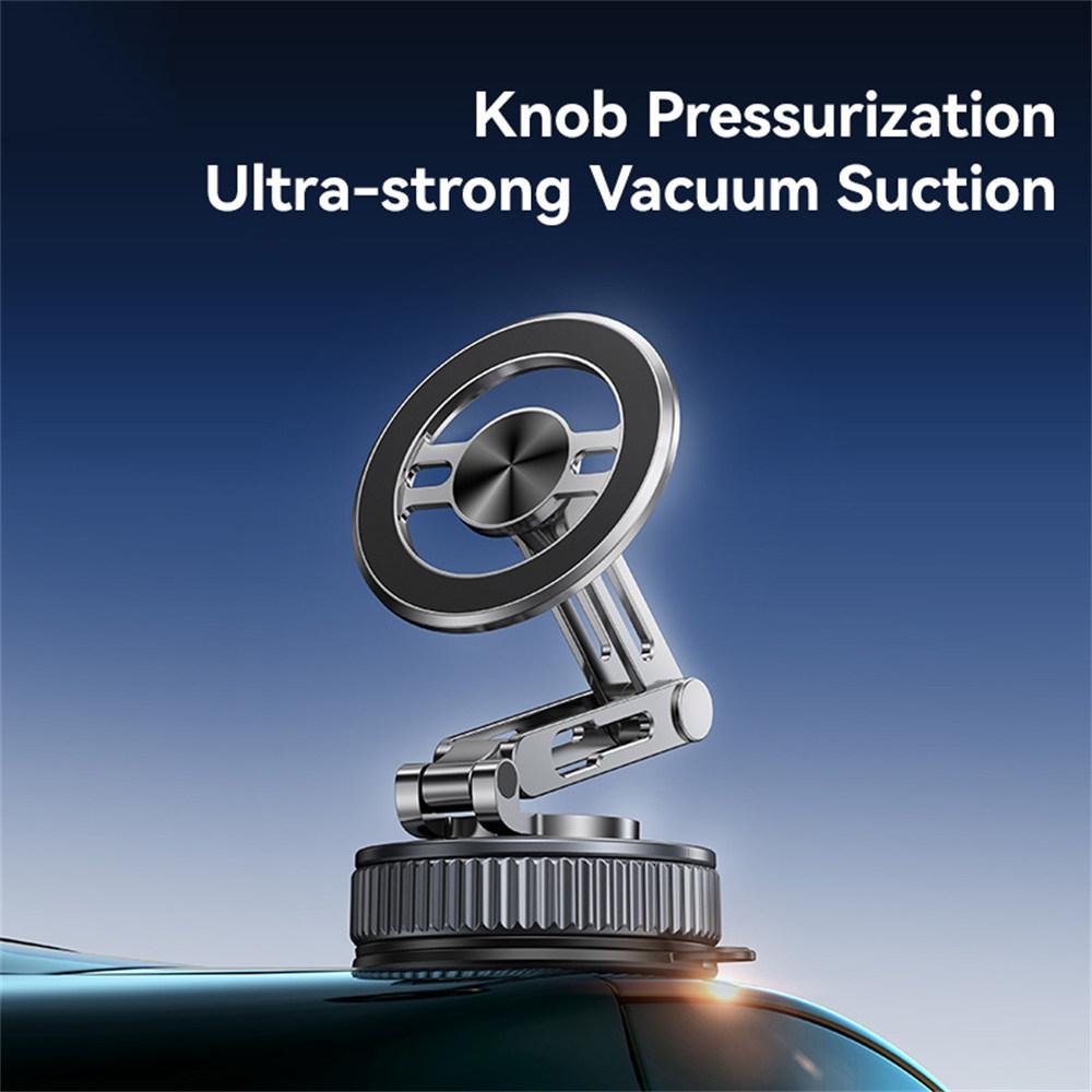 USAMS ZJ087 3-Axis Foldable Cellphone Bracket Vacuum Suction Mount Car Magnetic Phone Holder