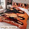 Custom Name Text 3Pcs Bedding Set Aespa Duvet Cover And Two Pillowcases