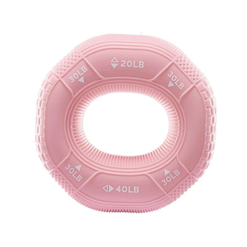 

Silicone Adjustable 20-90LB Hand Grip Arm Strength Exercise Gripping Ring Fitness Gym Finger Forearm Trainer Carpal Expander