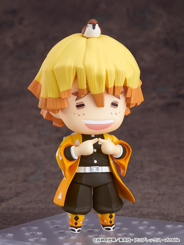 Good Smile Company Nendoroid Demon Kimetsu No Yaiba Zenitsu Agatsuma Plastic Painted Movable Figure Third Resale Slayer Non-Scale