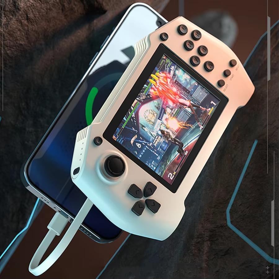 DY14 Arcade Game Machine, 3.5 Inch, Treasure Charging, Portable, Mobile Power Comes with Two-Wire Game Power Bank