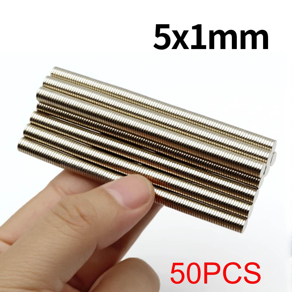 5x1mm Superstarker Neodym-Magnet N35 NdFeB Permanentmagnetische Magnete Rund Leistungsstarke Magnete Kühlschrank