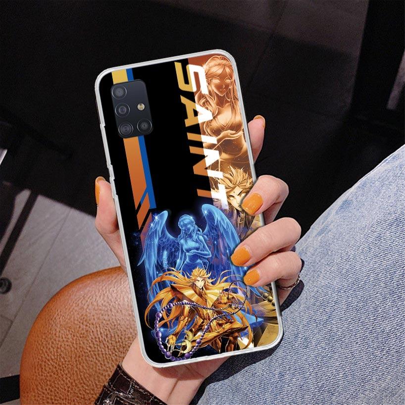 Anime Saint-Seiya Phone Case For Samsung Galaxy A52 A32 A22 A12 A51 A31 A50S A30S A20S A10S Note 20 Ultra 10 Plus S10 A72 A71 Ga