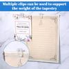 30 Pcs Adhesive Clips for Hanging, Self-Adhesive Clip Wall Tapestry Clips Sticky Clip Small Hanging Spring for Posters & Home Office Clear