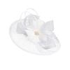 Fascinator Floreale con Velo in Rete Cappello Parrucca Fascinator Fascia per Capelli Fascinator in Sinamay Feste in Costume