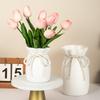 Moderne Kunst Weiße Blumenvase Kunststoff Bogen Design Kreative Pflanzflasche Nordische Dekorative Vase Wohnzimmer